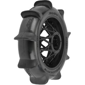 Pro-Line Racing Roost MX Sand/Snow Paddle Procedcycle Tyre مثبت على عجلة سوداء للترويج الخلفي Pro1023810