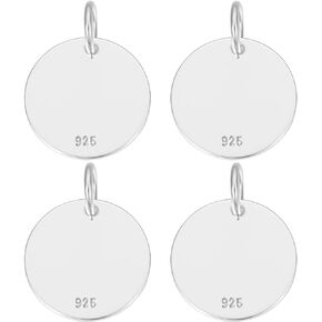 Beebeecraft 1 Box 925 Sterling Silver Elephant/Cross/Flower/Tree of Life/Pine Helm/Crown/Fish/Flat Round/Pine Cone Prendants Tarms for Jewelry Making