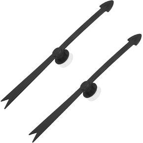 2pcs الدوار السهم الكبير ، الدوار الأسود القابل للفصل سهم بلاستيكي مع كوب شفط قوة شفط قوية لحفلة لعبة Game Game Home Party