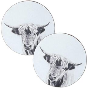 Highland Dairy Cow Cardstock Cutouts for Freshies | 12 Pack | 3" Inch Circles | Freshie Supplies | Western Designs