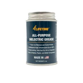 Dielectric Silicone Grease - Waterproof and Non-Conductive Lubricant for Electrical and Automotive Applications - 4oz Brush Top Can, Versitle Silicone Lubricant, Protection for Electrical Components