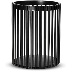 Black Pen Holder for Desk, Metal Pen Caddy Pencil Cup, Cute Makeup Brushes Cup, Desktop Makeup Brush Holder, Metal Desk Organizers and Accessories, Office Accessories Aesthetic