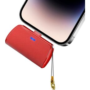 WAVYPO Small Portable Charger 2500mAh, Cell Phone Portable Power Bank Pack Mini Power Emergency Pod Fast Charging Compatible for iPhone 14/14 Pro Max/13/13 Pro Max/12/12 Pro Max/11/XR/X/8/7/6-Black