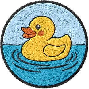 Duck Patch for Clothes – Embroidered Iron on Patch for Backpack Jacket - Fabric Patches for Clothes Souvenirs & Gifts for Animal Lovers ID45095