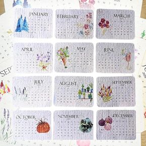 Seed Calendar 2025, from January 2025 to December 2025, the perfect modern greening calendar, scheduling and organizing