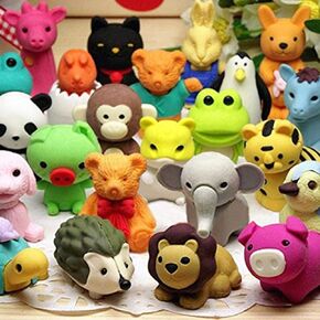 25 PCS Mini Mini Puzzle Eraser Toys لجوائز الألعاب الممتعة وجوائز الفصول الدراسية واللوازم المدرسية