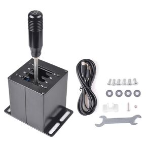 CNRAQR PC USB Simulator Shifter 6+R H Gear Shifter for LO GITECH G29/G27/G25/G920, T300RS/GT, Compatible with Gearshift PC Windows Steering Wheel for ATS ETS Dust WRC Sim Racing Game in Saudi Arabia
