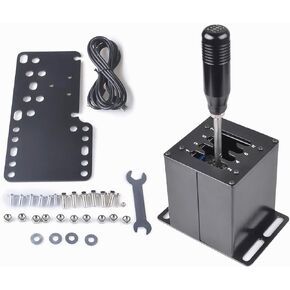 CNRAQR PC USB Simulator Shifter 7+R H Gear Shifter for LO GITECH G29/G27/G25/G920, T300RS/GT, Compatible with Gearshift PC Windows Steering Wheel for ATS ETS Dust WRC Sim Racing Game in Saudi Arabia