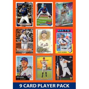 Pete Alonso Mets 9 Card Legend Pack Topps Bowman 2023 2024 2022 2021