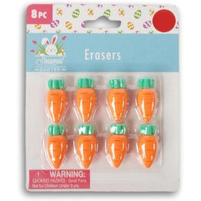 Easter Erasers Pack (Music Teachers Favors or Prizes) - Set of 8 (Chick Eggs)