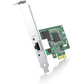Dual Port NIC, Gigabit Ethernet Converged Network Server Adapter Card with Intel 82576 Controller Chip, Dual RJ45 Copper Ports, Compatible for Intel E1G42ET, PCI Express 2.1 X1