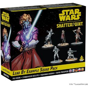Star Wars Shatterpoint Lead by Example Squad Pack - Game Tabletop Miniatures ، لعبة الإستراتيجية للأطفال والبالغين ، تتراوح أعمارهم بين 14+ ، لاعبان ، 90 دقيقة من اللعب