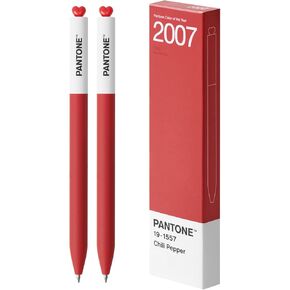 Kaco First Gel Pens 2 قطع مع حبر أسود ، نقطة دقيقة 0.5 مم ، تجربة كتابة سلسة ، قرطاسية جمالية لطيفة للتغلب على اليومية ، أخذ أقلام (2004 Tigerlily)