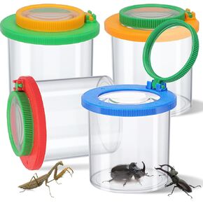 Coopay 32 Pieces Magnifying Insect Box - Bug Viewer, Critter Insect Cage, Container, Bug Catcher Cage, Jar Collecting Kit for Children, Kids Science Nature Exploration Tools in Kuwait