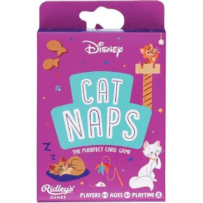 ألعاب Ridley: Disney Cat Naps | لعبة بطاقة للمتعة العائلية | هدية رائعة ونشاط سفر | جميع القطط من أفلام ديزني المفضلة لديك | مثالية لمحبي القط | 2-5 لاعبين ، تتراوح أعمارهم بين 6 سنوات ، 15 دقيقة.