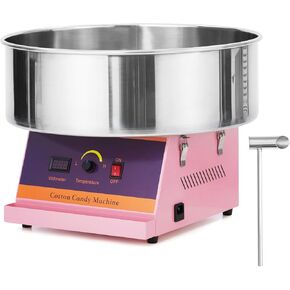 1000W Electric Cotton Candy Machine, Commercial Candy Floss Maker with Stainless Steel Bowl, Sugar Scoop & Storage Drawer, Perfect for Kids' Birthday Parties, Family Gatherings & Home Use - Blue