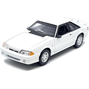 1:24 Scale Diecast Model Car Compatible with Maisto 1993 Ford Mustang SVT Cobra White Special Edition 32906WH