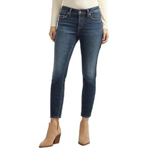 Silver Jeans Co. Women's Elyse Mid Rise Skinny Jeans
