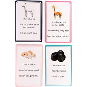 Educational Auditory Riddle Card Game for Kids – Fun Listening & Thinking Game for Travel, Road Trips, Family & Classroom – Great Brain-Boosting Activity for Learning