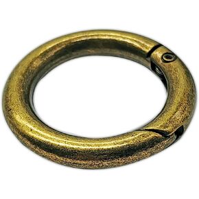5 PCS- 1 "25 مم بوابة O Ring Ring Carabiner Snap Clip Trigger Spring Keyring Buckle (البرونز)