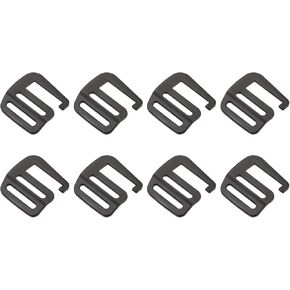 uxcell Metal G Hooks Webbing Buckles, G-Hook Wave Buckle Adjuster Slide Buckle for Backpack Strap Webbing