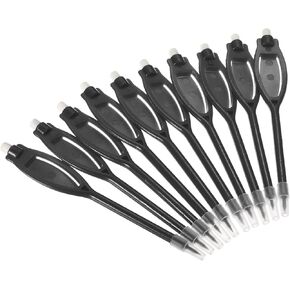 Patikil Golf Resorge Resorge Pencility مع Eraser ، 10 Pack Rectangle Clip Clish 2H Marker Ambens for Sport Games Meeting ، Red