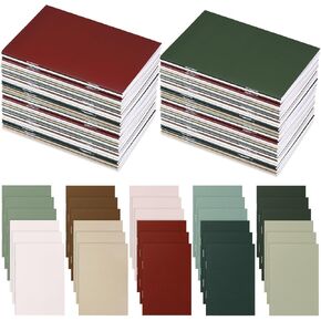 Eaasty Mini Notebooks for Nurse Bulk Small Pocket Notepads Journals Colorful Cover Notebooks Gifts for Coworker Employee Team Office School Classroom Graduation Party Prize(Neutral,50pcs)