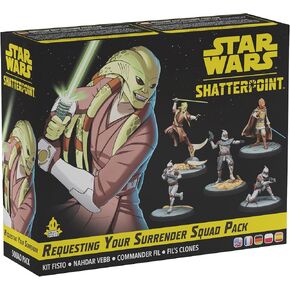 Star Wars Shatterpoint تطلب حزمة Surrender Squad Pack الخاصة بك - لعبة Miniatures Tabletop ، لعبة الإستراتيجية للأطفال والكبار ، تتراوح أعمارهم بين 14 عامًا ، لاعبين ، 90 دقيقة من اللعب