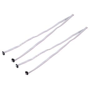 MECCANIXITY 2 Pcs IDC Flat Ribbon Cable, 2.54mm Pitch 10mm Width 100cm Long 8 Pin FC to FC Flat Ribbon Connector Jumper Wire for PC, LED Displays