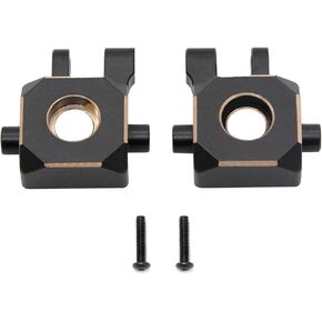 11G Black Brass Steering Blocks Houngle Houndight for TRX4M 1/18 RC Crawler Car Parts (Black)