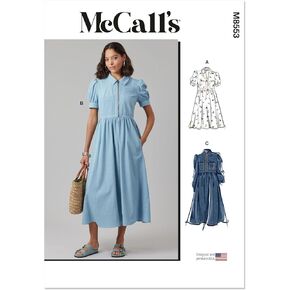 McCall's Misses 'Zip Front Front Pattern Packet ، Design Code M8553 ، 16-18-20-22-24 ، Multicolor