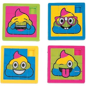 Rainbow Poop Smile Slide Puzzles (Set of 12)
