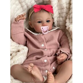 Angelbaby لطيف حديثي الولادة تولد دمية الطفل ، 19 بوصة نابضة بالحياة من جديد سيليكون طفلة ناعم مرجح الجسم واقعية حلوة BEBE