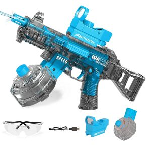 2 Pack Electric Water Guns for Adults Kids Automatic Squirt Water Gun High Capacity Water Gun Ultimate Battle Powerful Water Blaster Up To 33 FT Long Range Summer Outdoor Beach Swimming Pool Water Toy