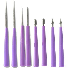 4-Pack Diamond-Tipped Bead Reamer Set for Jewelry Making