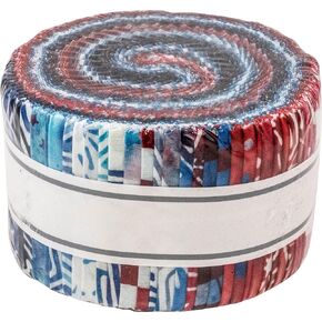 Artisan Batiks Liberty Roll Up 40 2.5-inch Strips Jelly Roll Robert Kaufman Fabrics RU-1288-40
