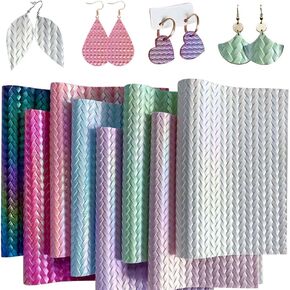 8 PCS/مجموعة قوس قزح منفرس ملصقات جلدية فو