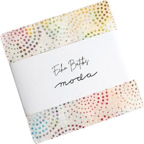 Echo Batiks Charm Pack by Moda; 42-5 inch Precut Fabric Quilt Squares