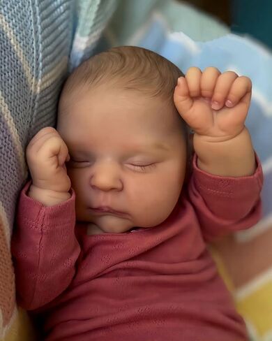 Realistic Reborn Baby Dolls 20inch Sleeping Newborn Baby Dolls Lifelike Baby Cute Doll That Look Real Weighted Body Handmade Collectible Doll Toddler Girl Toy for Kids in Saudi Arabia