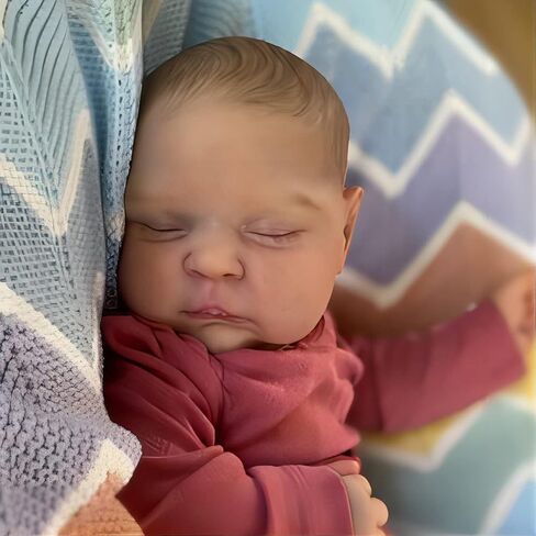 Realistic Reborn Baby Dolls 20inch Sleeping Newborn Baby Dolls Lifelike Baby Cute Doll That Look Real Weighted Body Handmade Collectible Doll Toddler Girl Toy for Kids in Saudi Arabia
