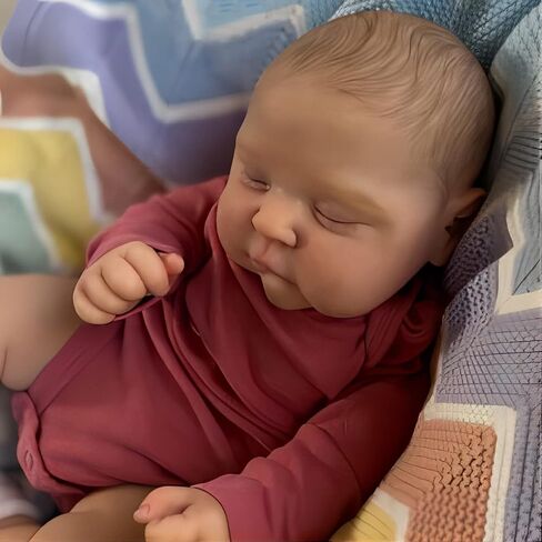 Realistic Reborn Baby Dolls 20inch Sleeping Newborn Baby Dolls Lifelike Baby Cute Doll That Look Real Weighted Body Handmade Collectible Doll Toddler Girl Toy for Kids in Saudi Arabia