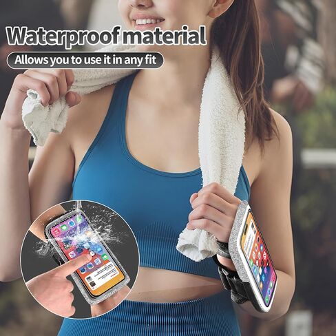 Wristband Phone Holder for Running, Forearm Armbands, Running Armband with Card Slot for iPhone Pro Max Plus (16/15/14/13/12/11/X/XR), for Galaxy S24/S10, Cell Phone Holder Up to 7.0'' Phone in Saudi Arabia