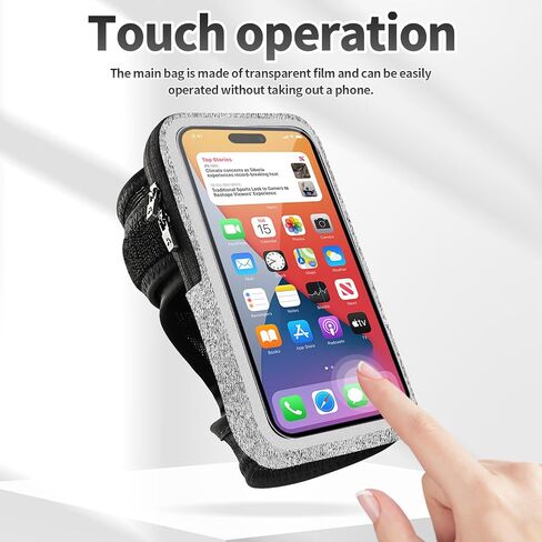 Wristband Phone Holder for Running, Forearm Armbands, Running Armband with Card Slot for iPhone Pro Max Plus (16/15/14/13/12/11/X/XR), for Galaxy S24/S10, Cell Phone Holder Up to 7.0'' Phone in Saudi Arabia