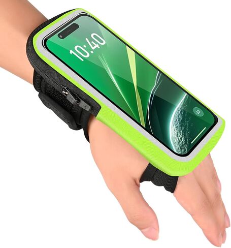 Wristband Phone Holder for Running, Forearm Armbands, Running Armband with Card Slot for iPhone Pro Max Plus (16/15/14/13/12/11/X/XR), for Galaxy S24/S10, Cell Phone Holder Up to 7.0'' Phone in Saudi Arabia