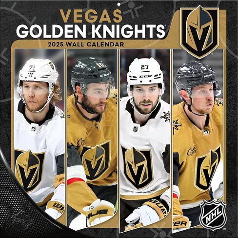TURNER SPORTS Vegas Golden Knights 2025 12x12 Team Wall Calendar (25998012131) in Saudi Arabia