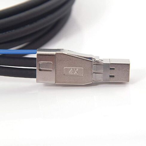 ipolex External Mini SAS HD SFF-8088 to SFF-8088 Hybrid Cable for Server, Raid Card & PCI Express Controller, 1-m(3.28ft) in Saudi Arabia