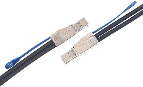 ipolex External Mini SAS HD SFF-8088 to SFF-8088 Hybrid Cable for Server, Raid Card & PCI Express Controller, 1-m(3.28ft) in Saudi Arabia