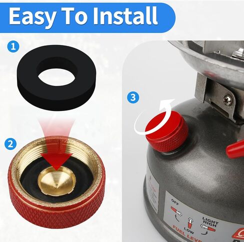 Fuel Cap Seals for Coleman 220 Lanterns and Stoves Fuel Caps 12-Pack (No. 3) in Kuwait