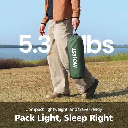 Ultralight Camping Cot for Adults - Portable Folding Camping Bed, Supports 350 lbs - Lightweight for Travel, Camping, Hiking, Backpacking, Mountaineering, Black in Saudi Arabia