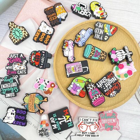 19Pcs Silicone Focal Beads Christmas Focal Beads Silicone Xmas Theme for Pens Keychains DIY Jewelry Making(Mixed 19Designs Focal Beads) in Saudi Arabia